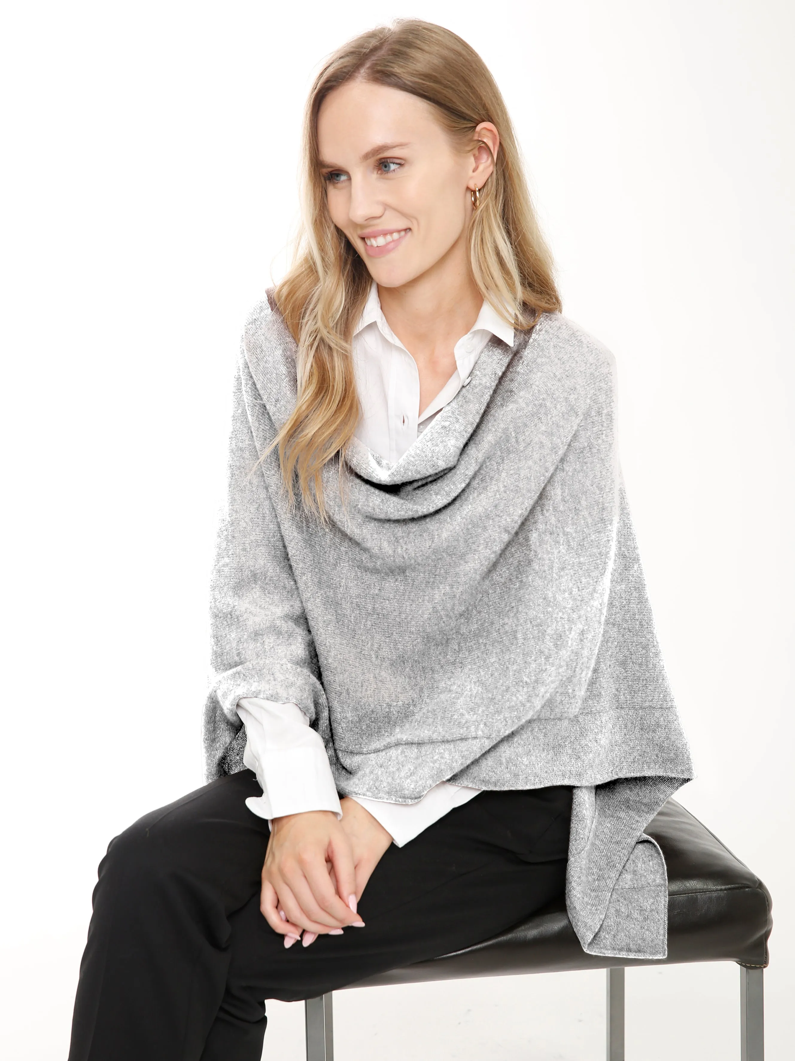 100% Cashmere Poncho