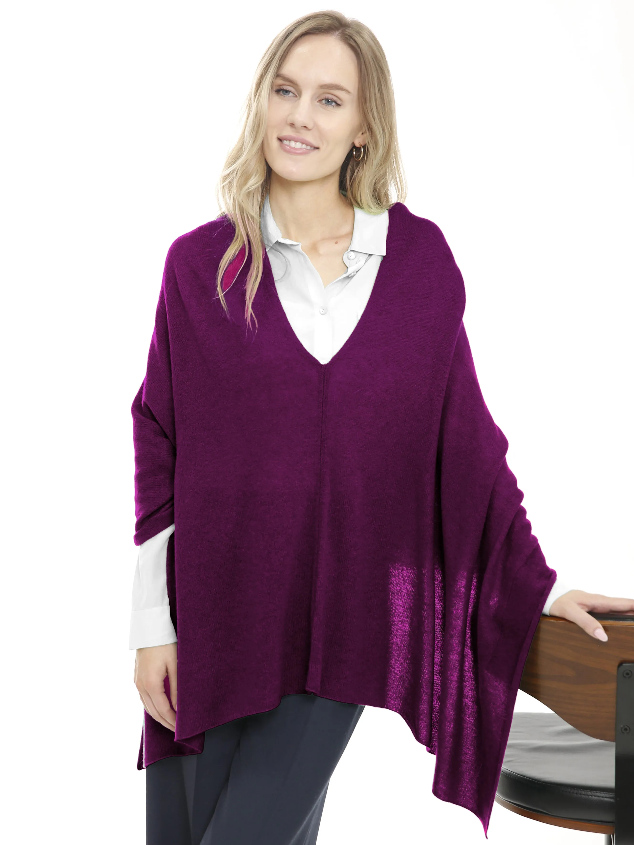 100% Cashmere Poncho