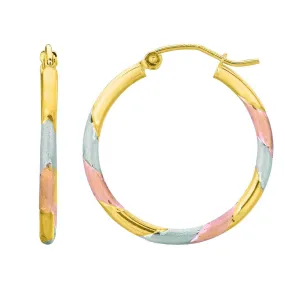 14K Gold Lightweight Hoop Earrings