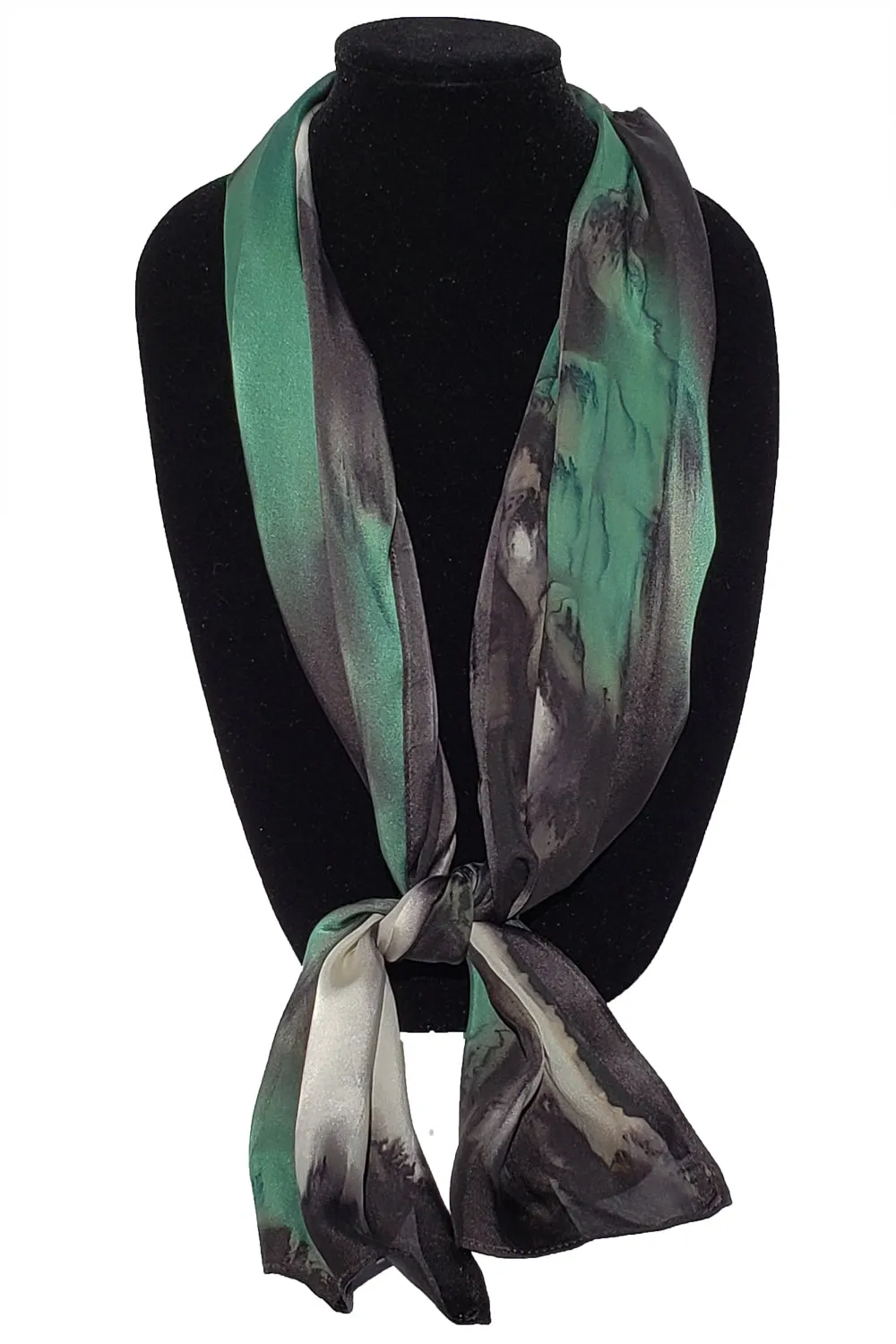 17" x 72" Hand Painted Silk Satin Stripe Scarves