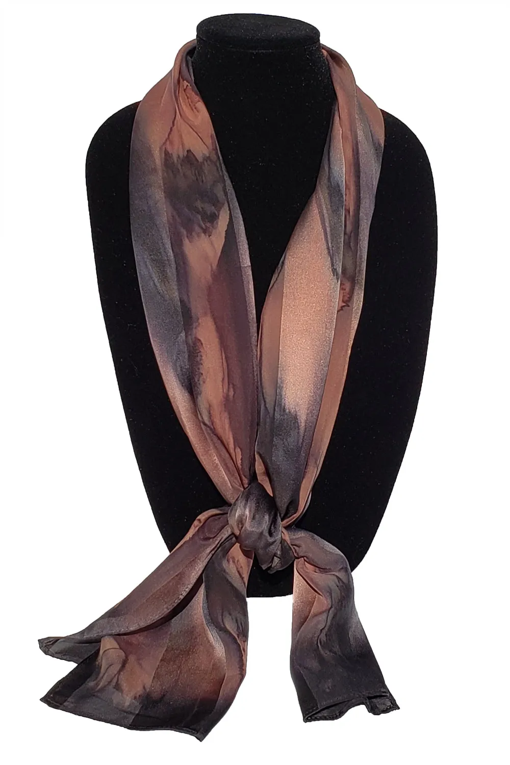 17" x 72" Hand Painted Silk Satin Stripe Scarves