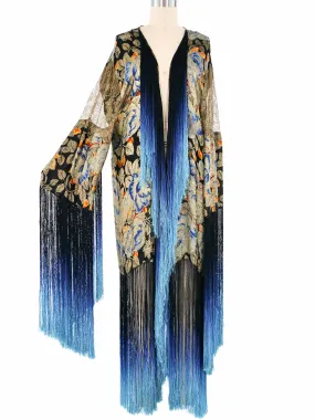 1920s Fringed Lame Robe