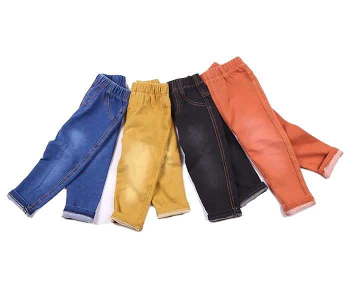 4 Colors Denim Pants And Cotton Trousers For Unisex Kids