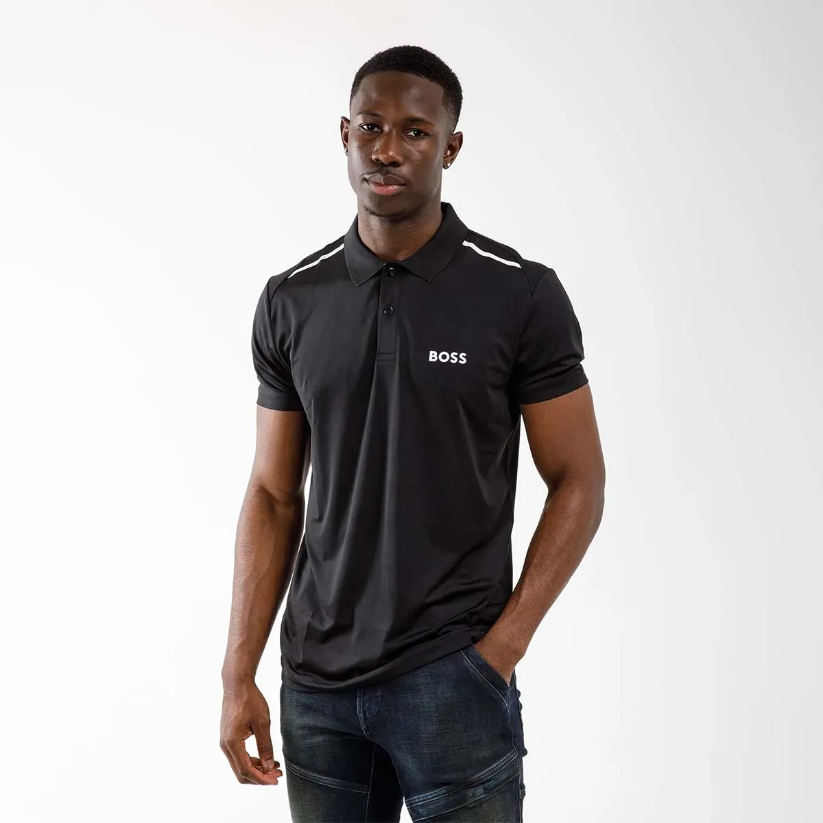 50466206 001 BLACK BOSS T-SHIRTS MEN