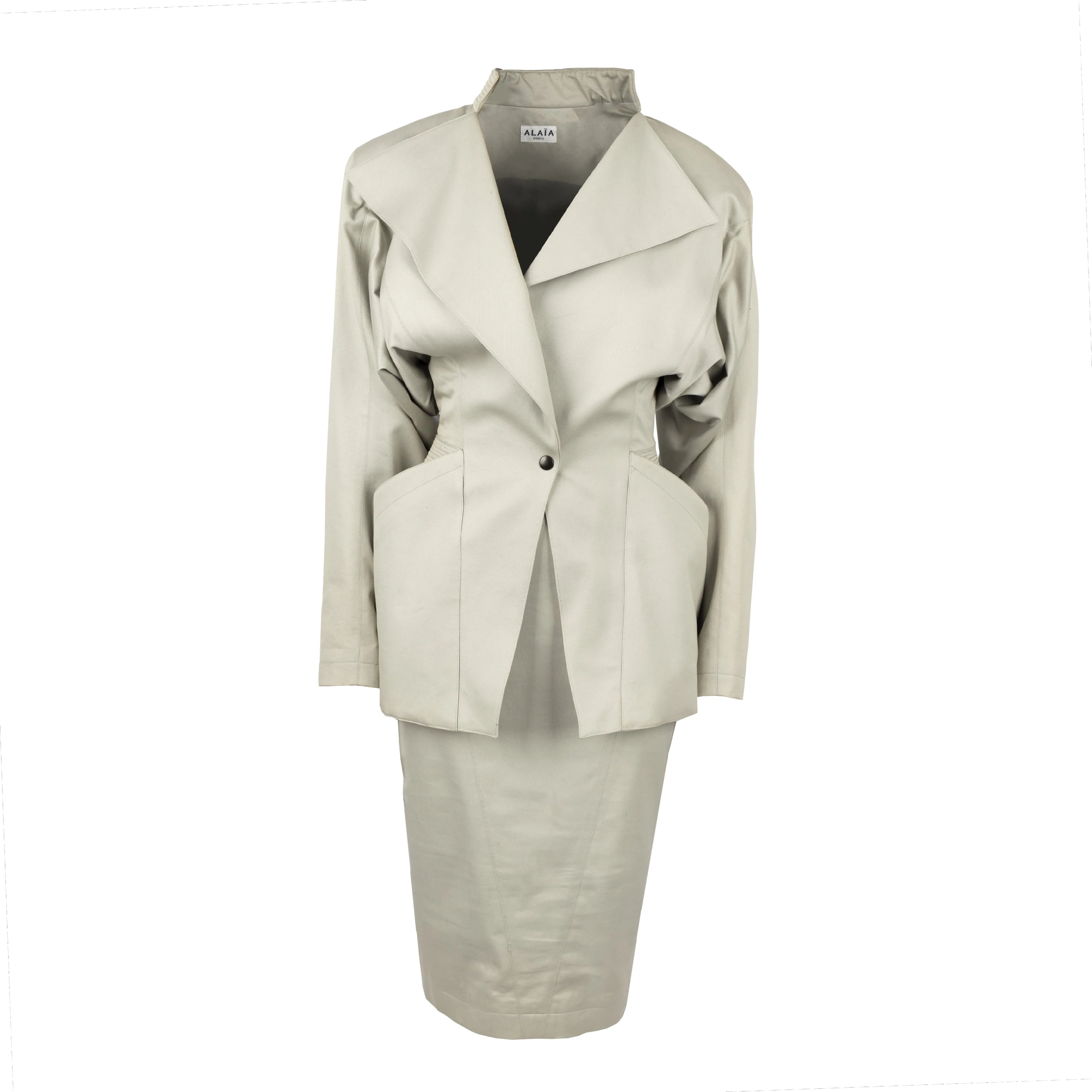 Alaïa Draped Blazer and Pencil Skirt - ‘80s