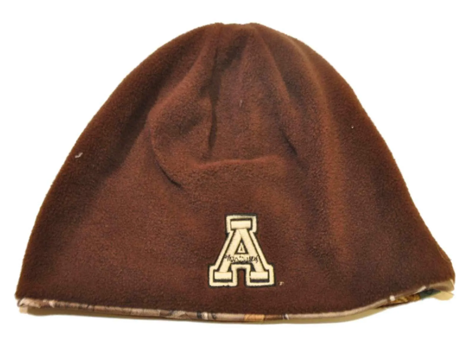 Appalachian State Mountaineers TOW Camo Brown Trap 1 Reversible Beanie Hat Cap