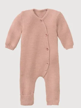 Baby Overall Knitted In Wool Pink | Disana