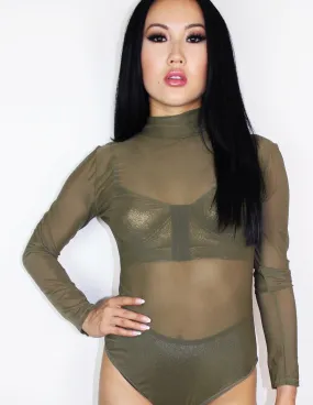 BABYLON BODYSUIT- OLIVE