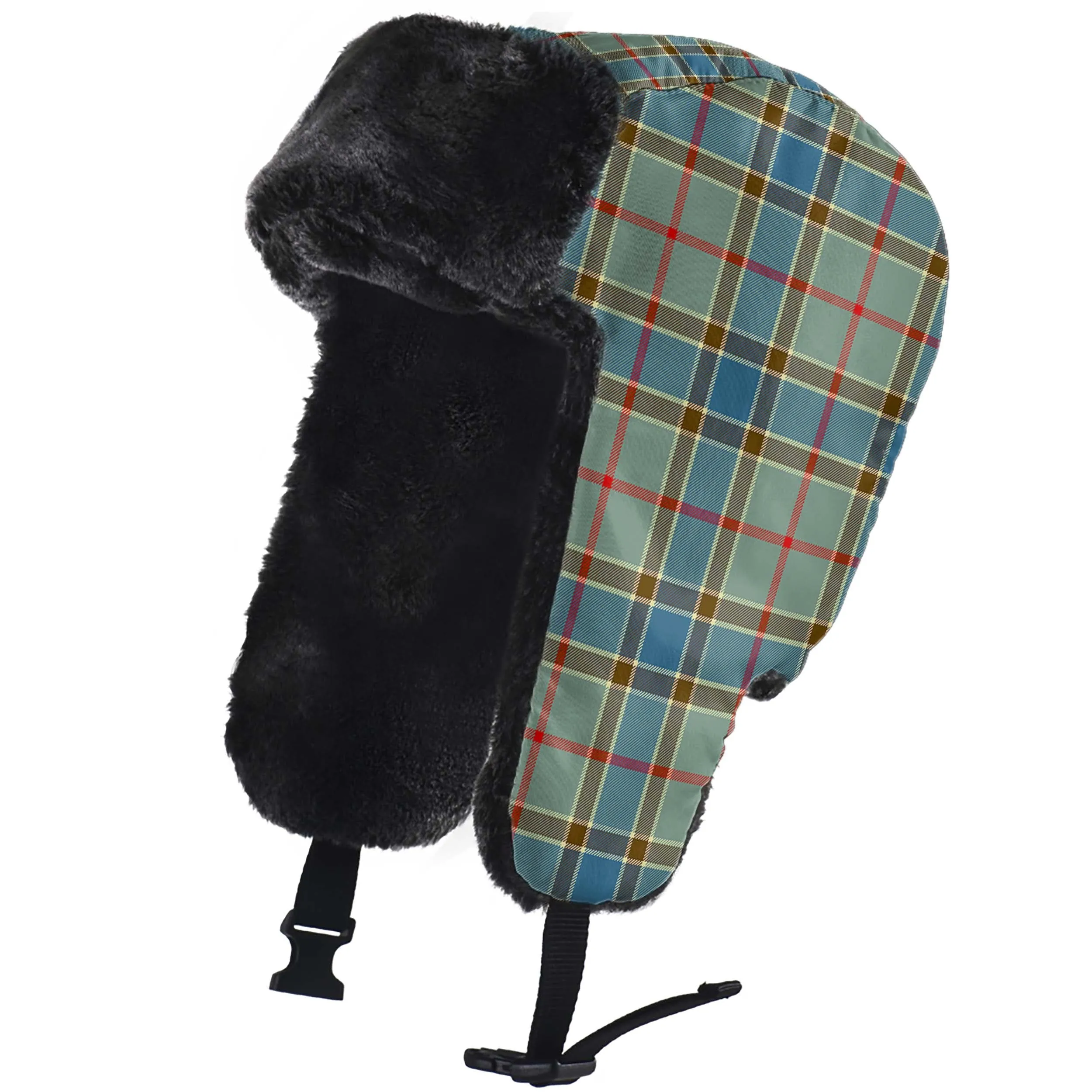 Balfour Blue Tartan Winter Trapper Hat