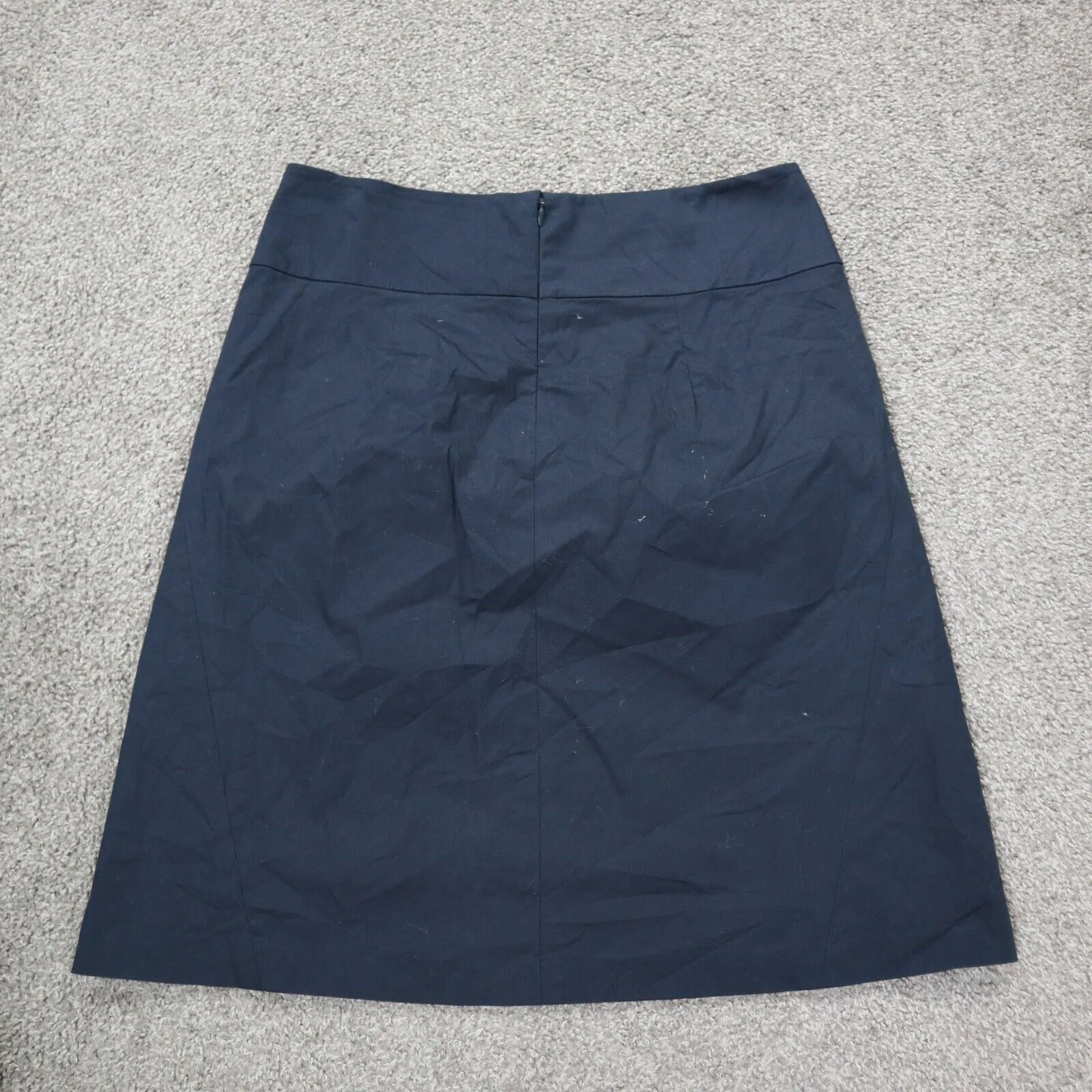 Banana Republic Women Straight Pencil Skirt Back Zip Stretch Slate Blue Size 6