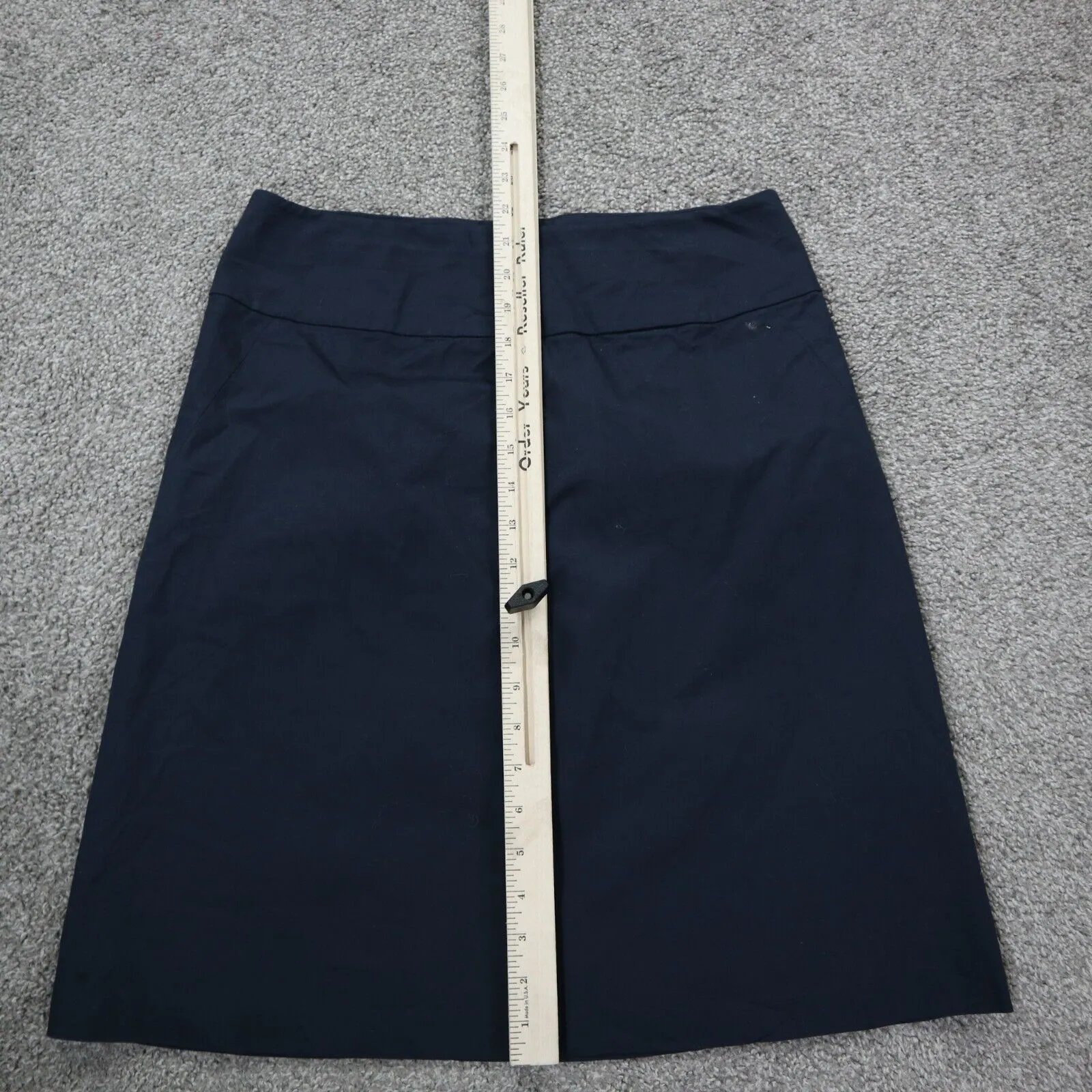 Banana Republic Women Straight Pencil Skirt Back Zip Stretch Slate Blue Size 6