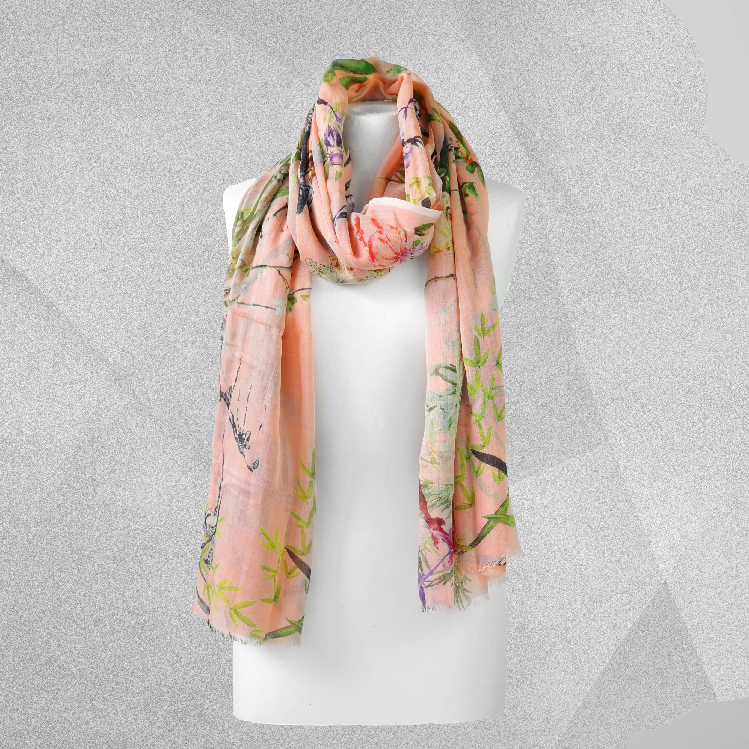 'Bella Ballou' Large Scarf - Asian Garden