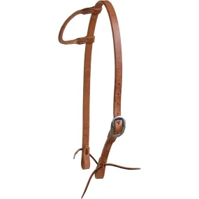 Berlin Custom Leather Herman Oak Rolled Ear Headstall