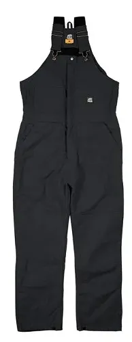 BERNE HERITAGE INSULATED BIB OVERALL - BLACK