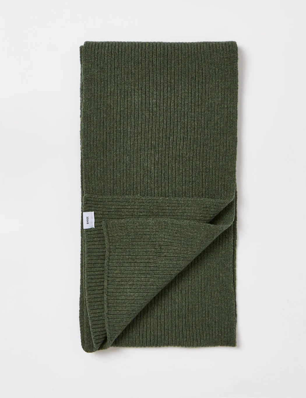 Bhode Hawick Scarf (Lambswool) - Rosemary Green