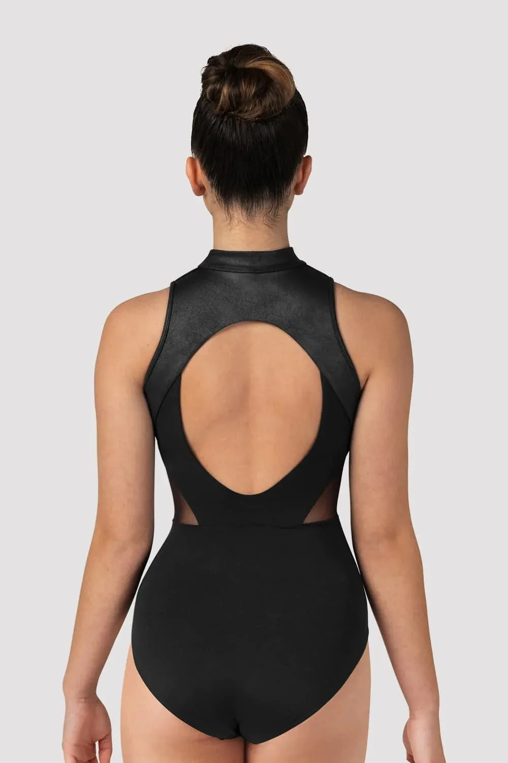 Bloch L0555 Leather Mock Neck Leo