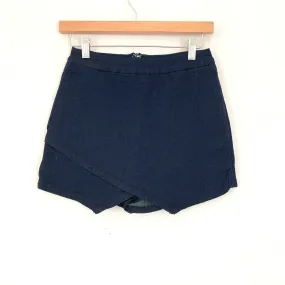 Blue Blush Dark Denim Skort- Size S