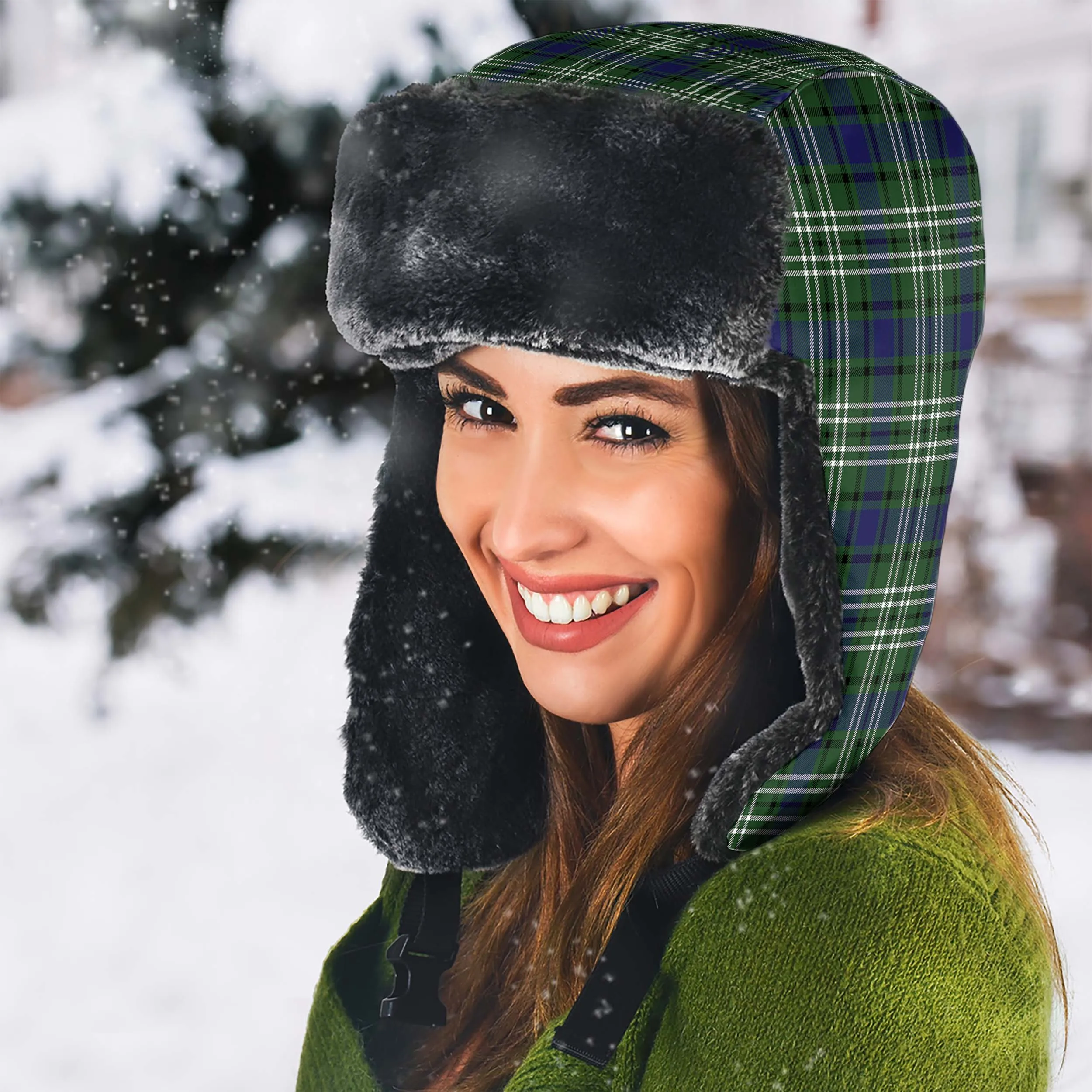 Blyth Tartan Winter Trapper Hat