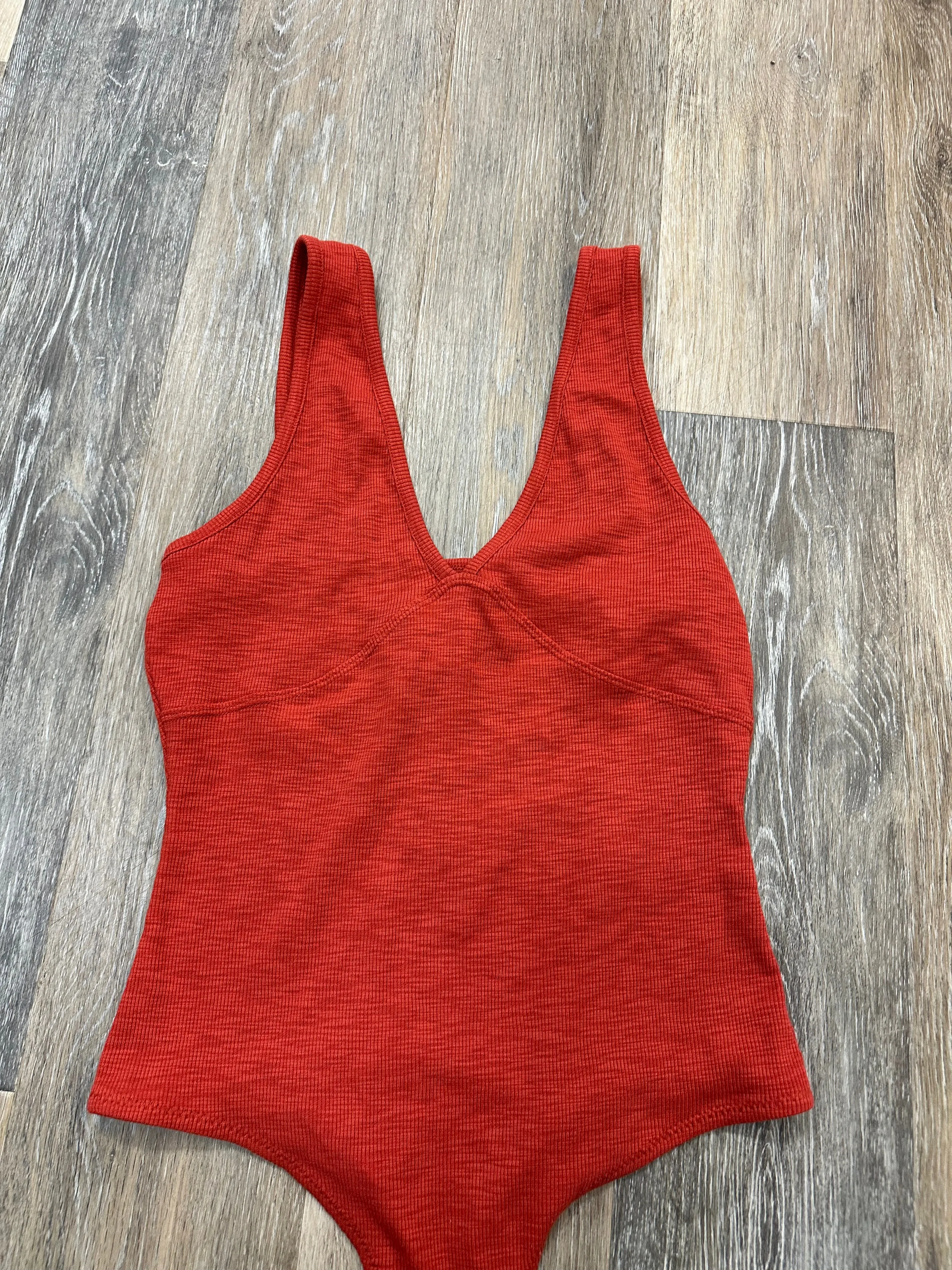 Bodysuit By Madewell In Orange, Size: L