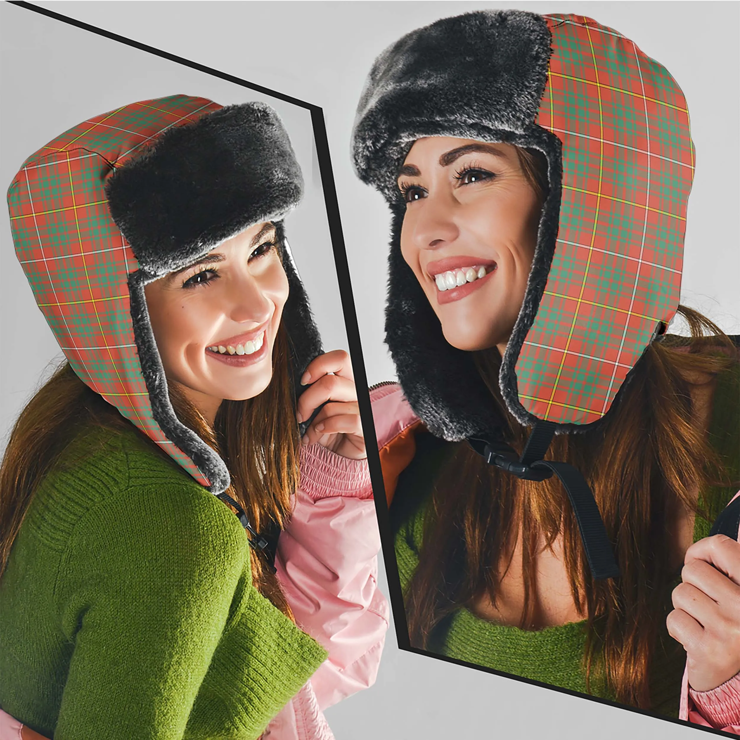 Bruce Ancient Tartan Winter Trapper Hat