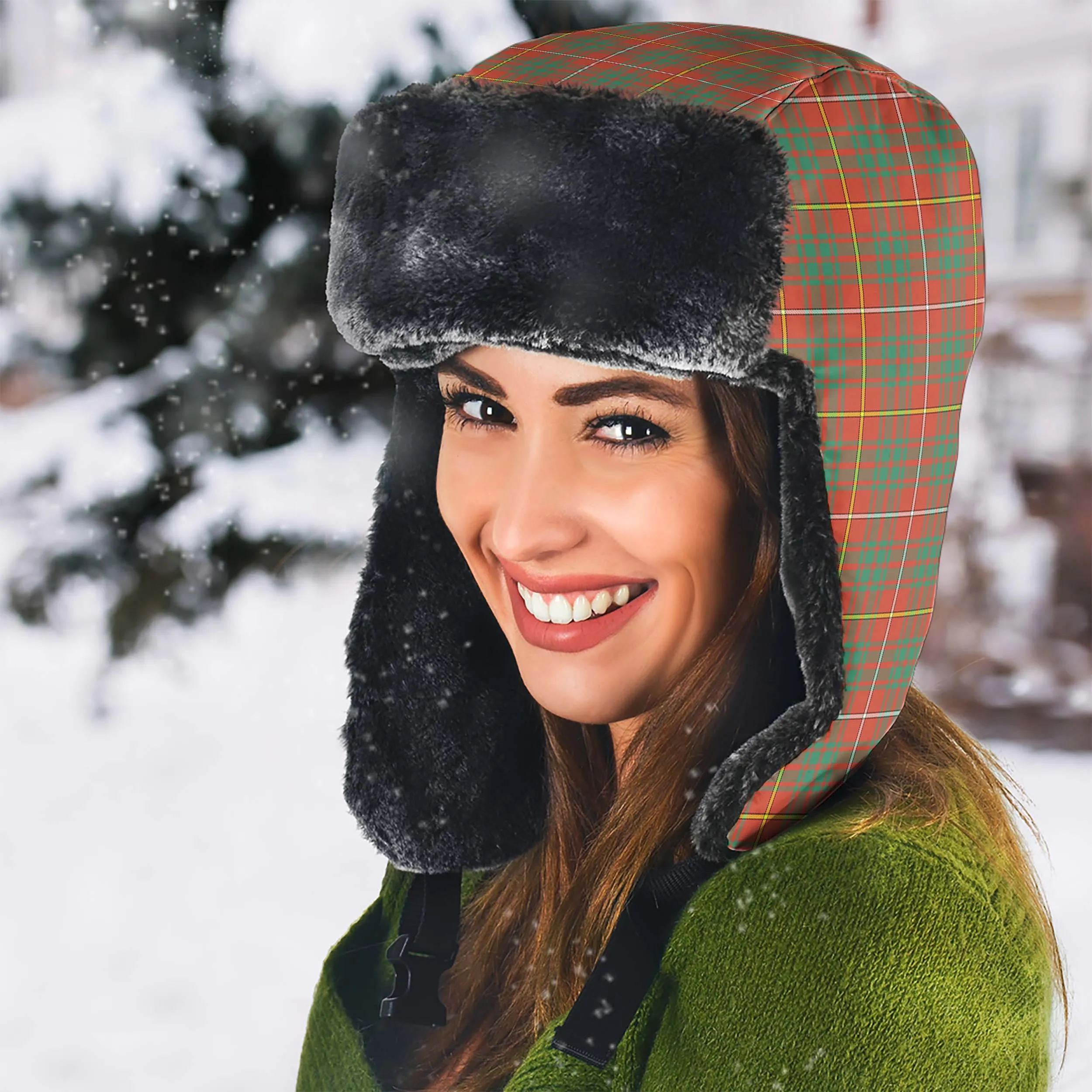 Bruce Ancient Tartan Winter Trapper Hat