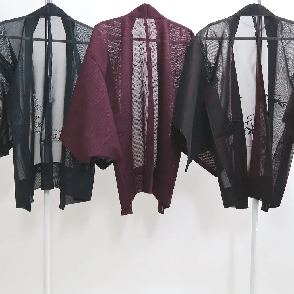 Bundle 12pcs Silk See-Through Haori Jacket Wholesale Bulk Free Shipping #388