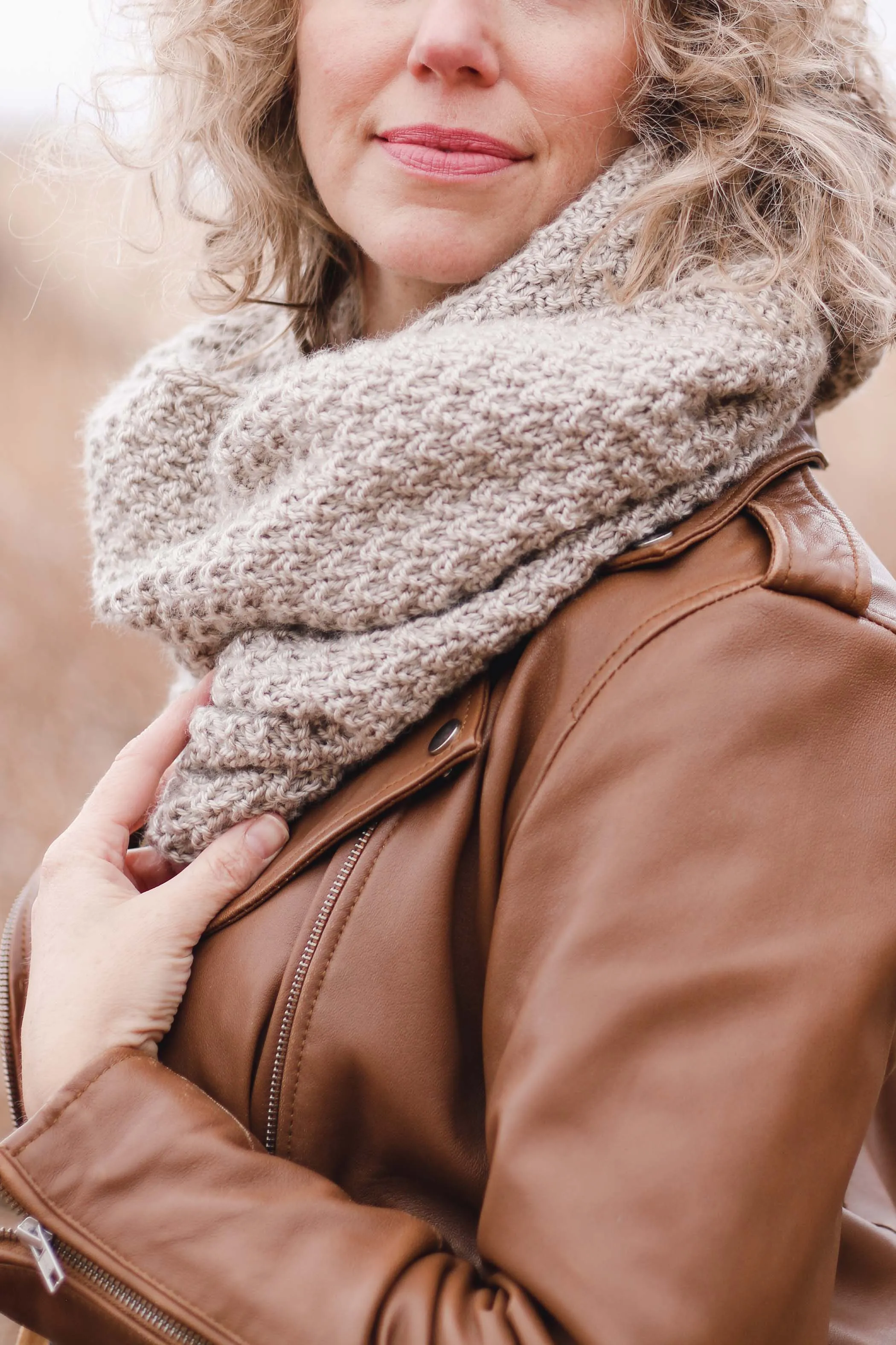 Butte Infinity Scarf Knitting Pattern