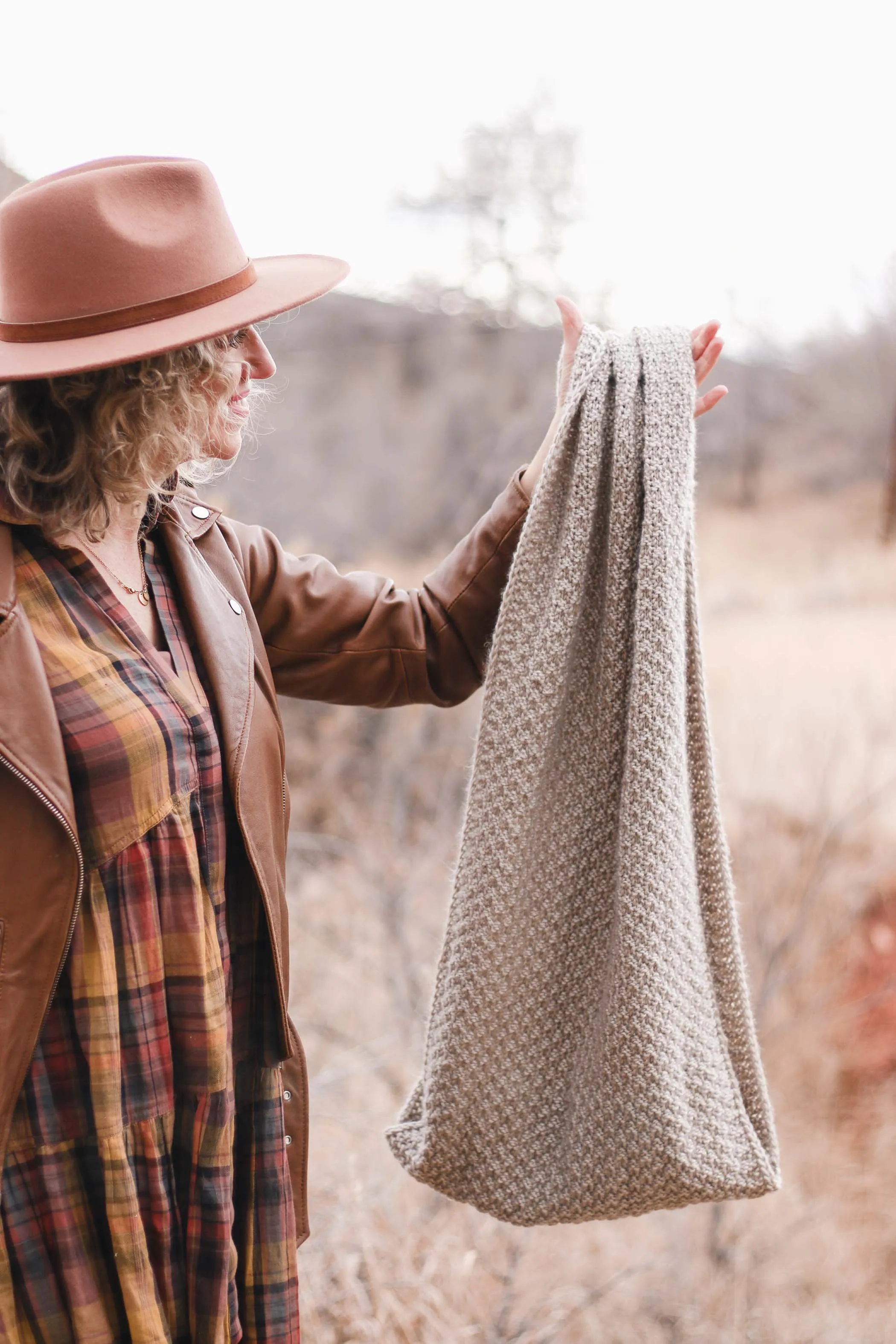 Butte Infinity Scarf Knitting Pattern