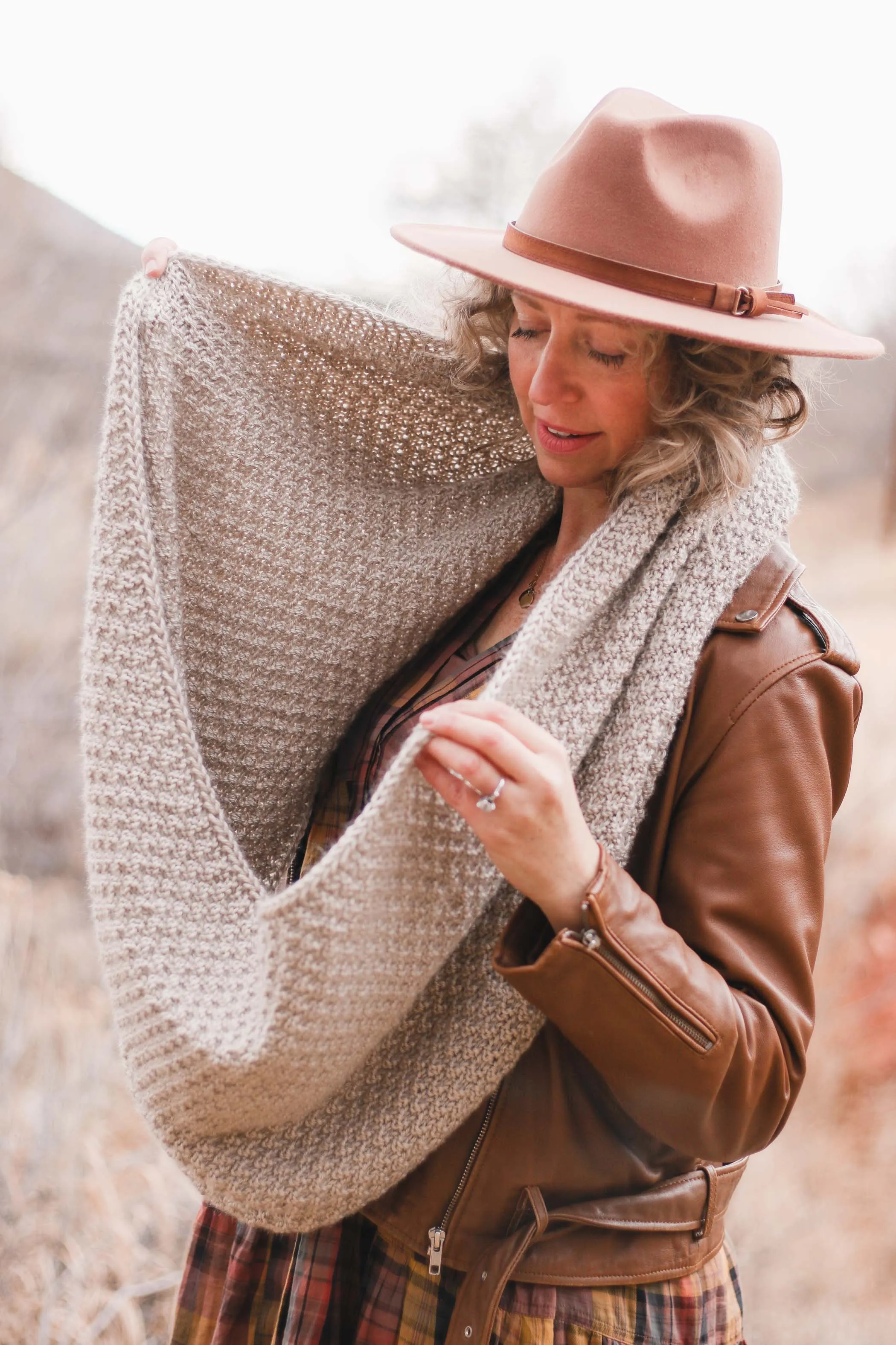 Butte Infinity Scarf Knitting Pattern