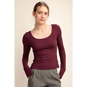 Butter Round Neck Cassis