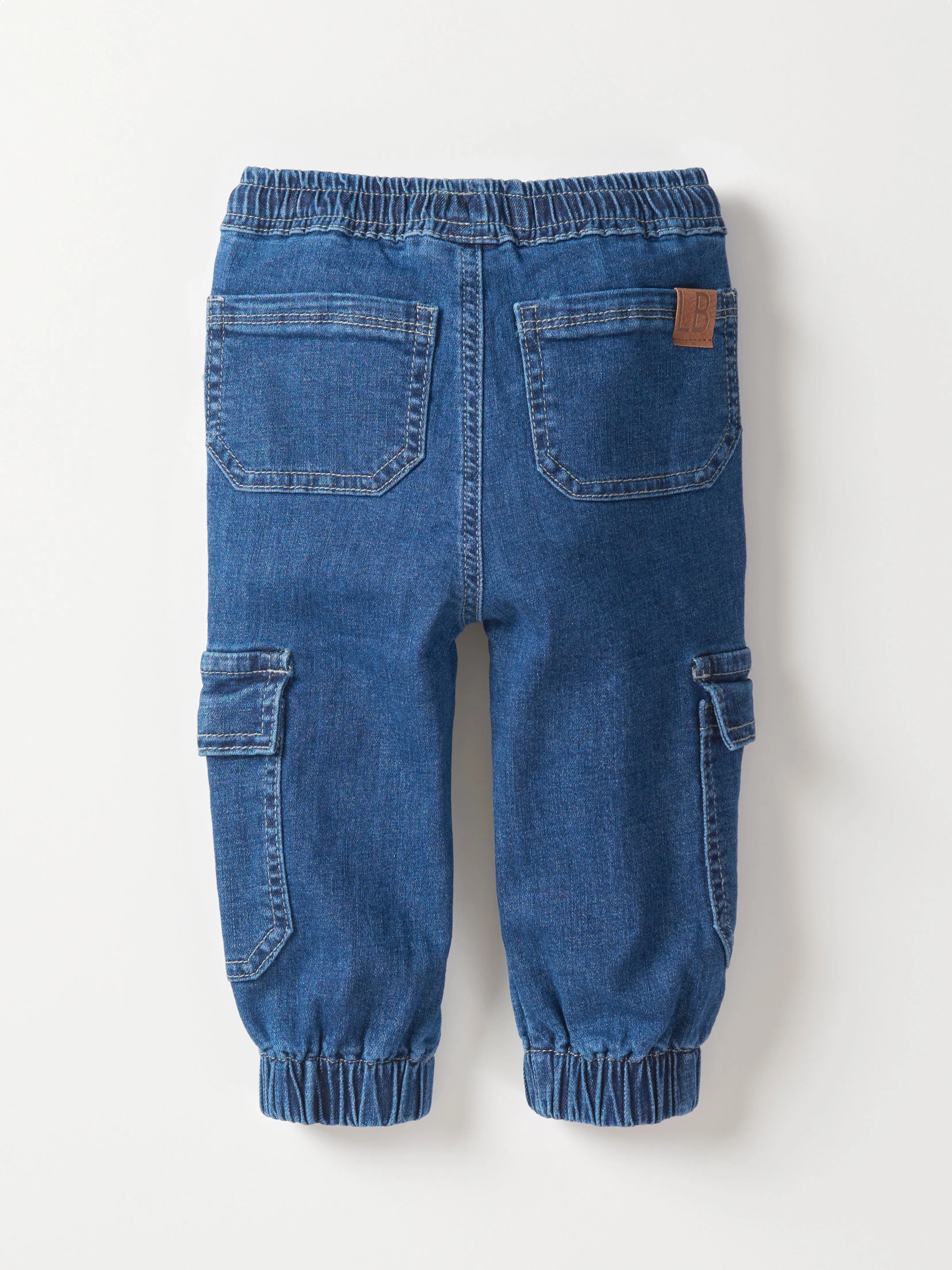 Cargo Denim Jogger - Classic Denim Wash