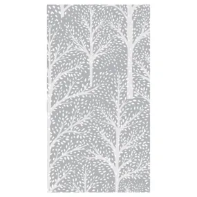 Caspari Winter Trees Silver Guest Towel - 15pk