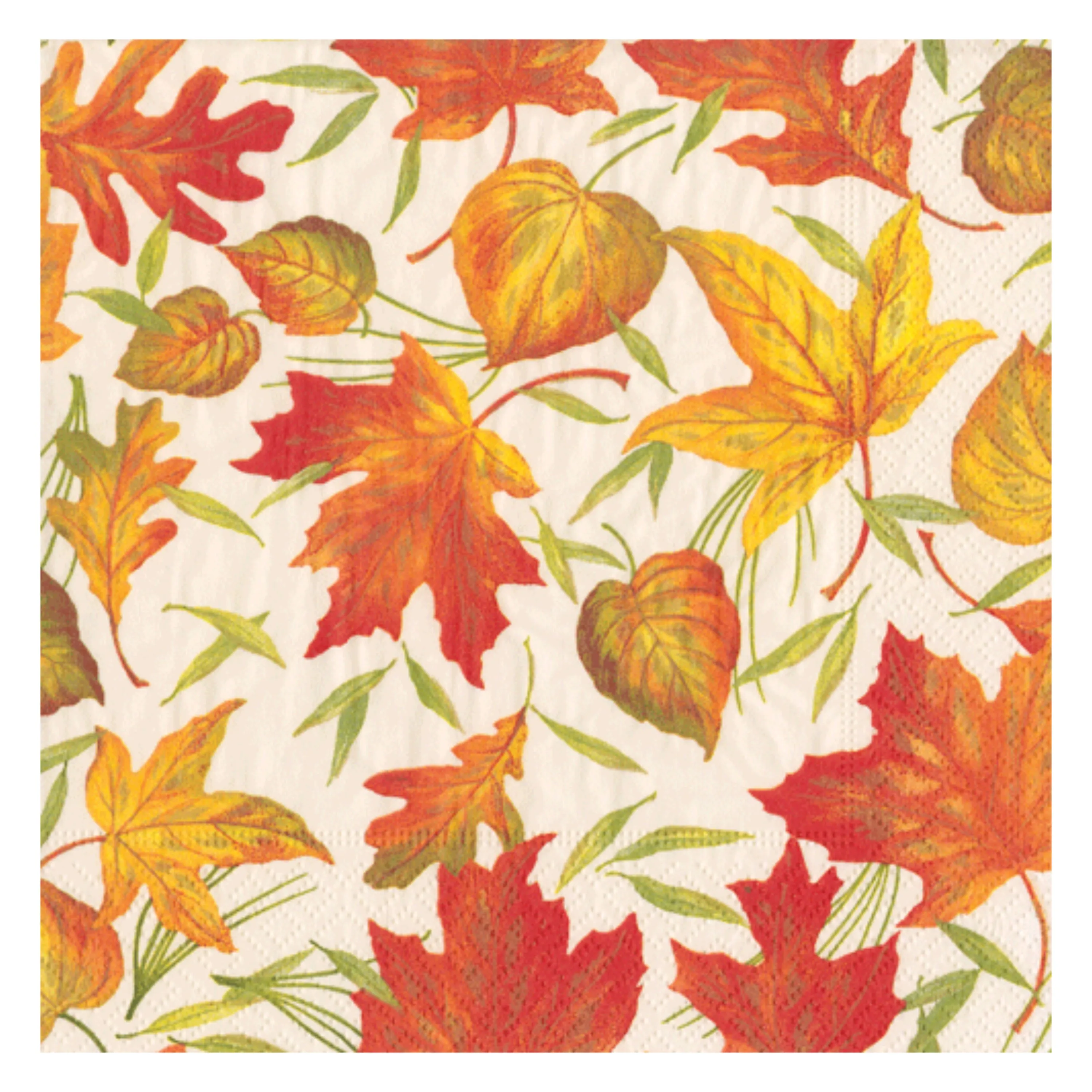 Caspari Woodland Leaves Dinner Napkins - 20pk