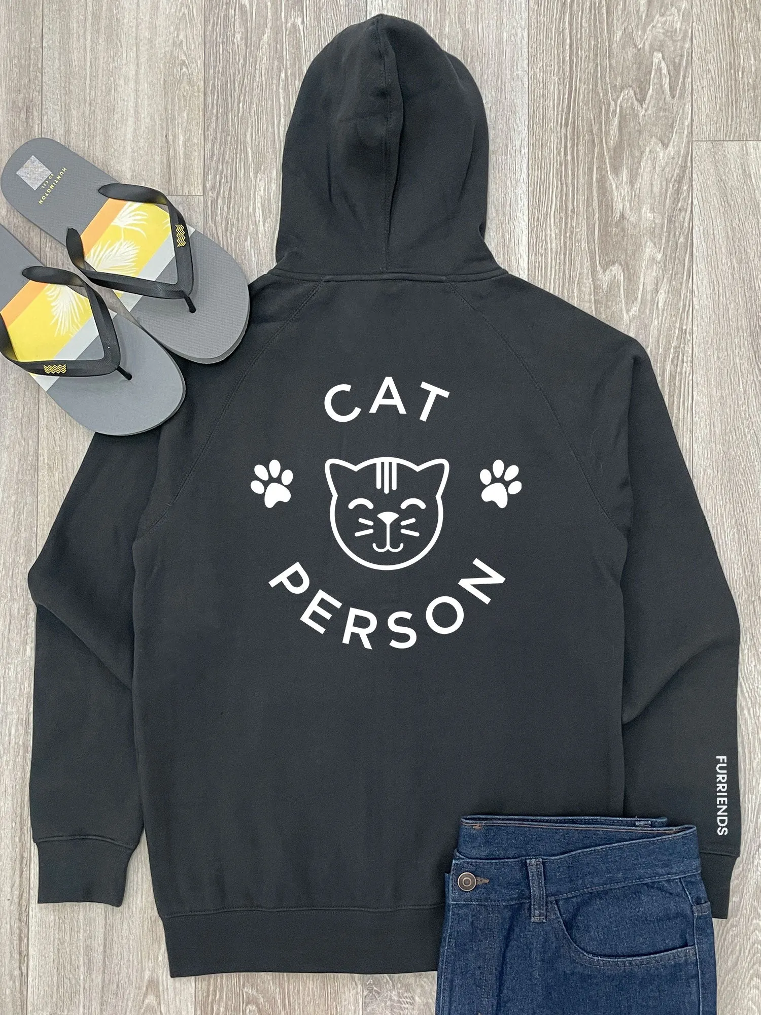 Cat Person Zip Front Hoodie