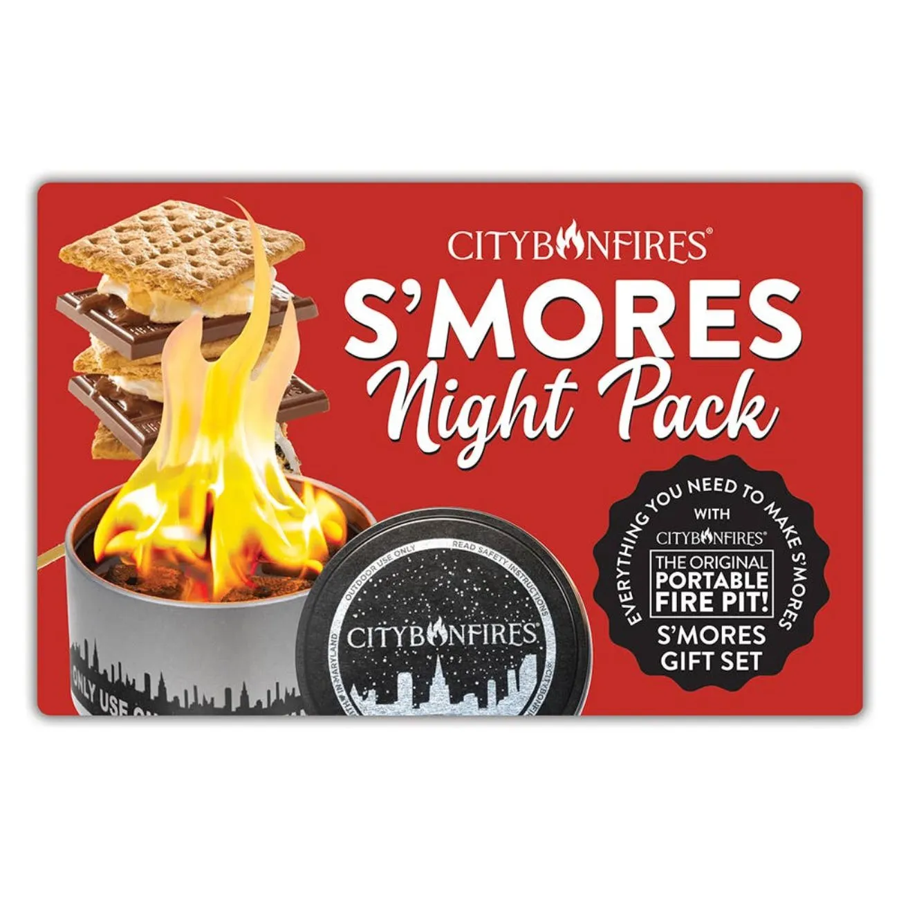 City Bonfires Portable Fire Pits - S'mores Night Pack