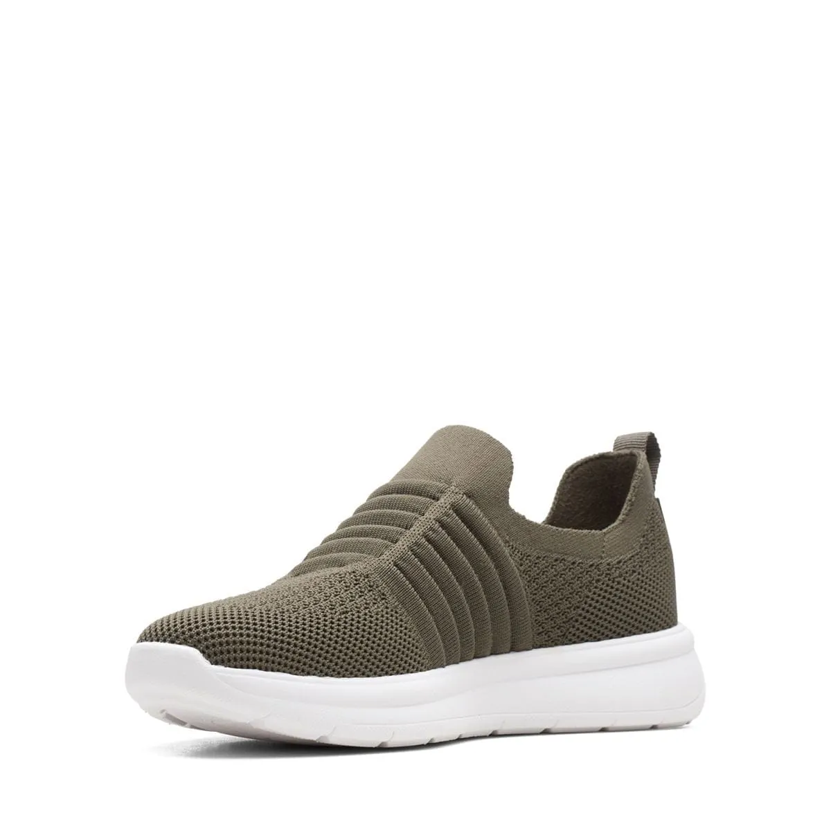 Clarks Women's Ezera Walk Slip Ons- Dark Olive