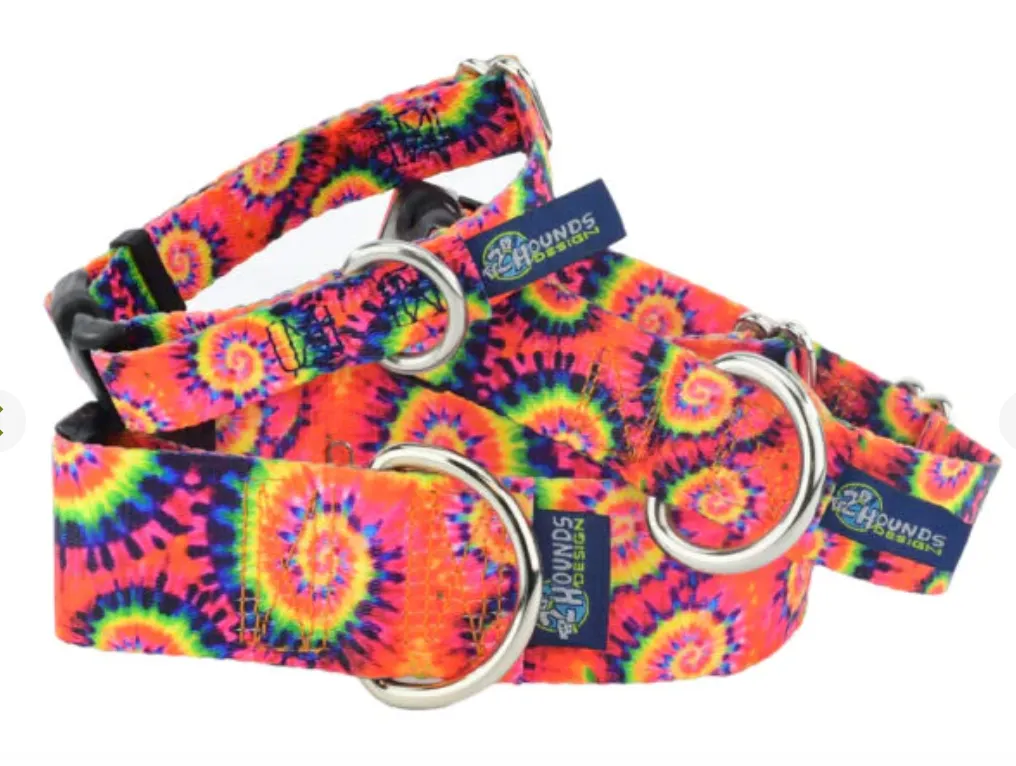 Classic Tie Dye Dog Collars and/or Leash