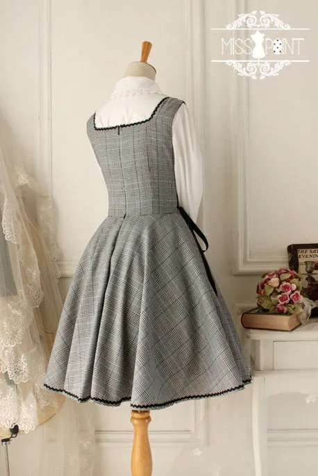 Clearance - grey academy overall dress