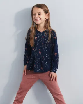 Cotton Knit Trousers - Kids - Rose Melange