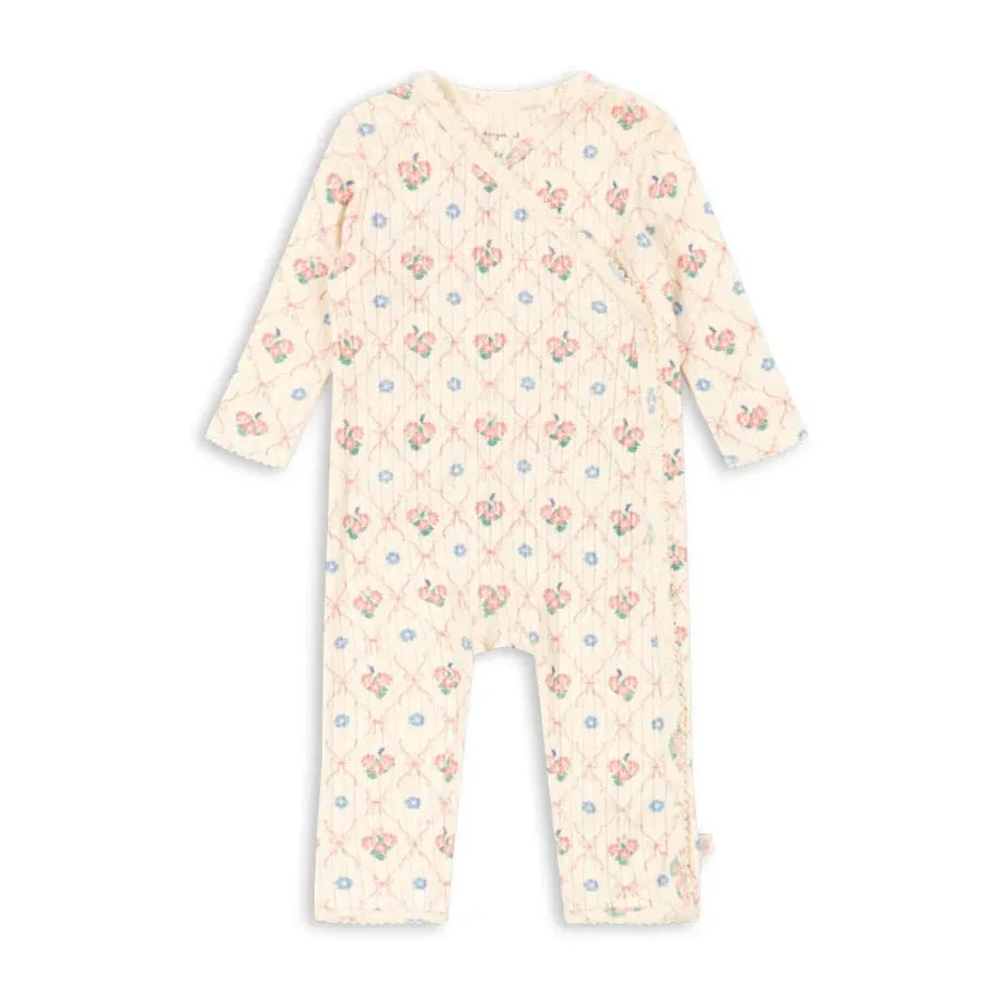 Cream Lattice Bouquet Infant Bodysuit