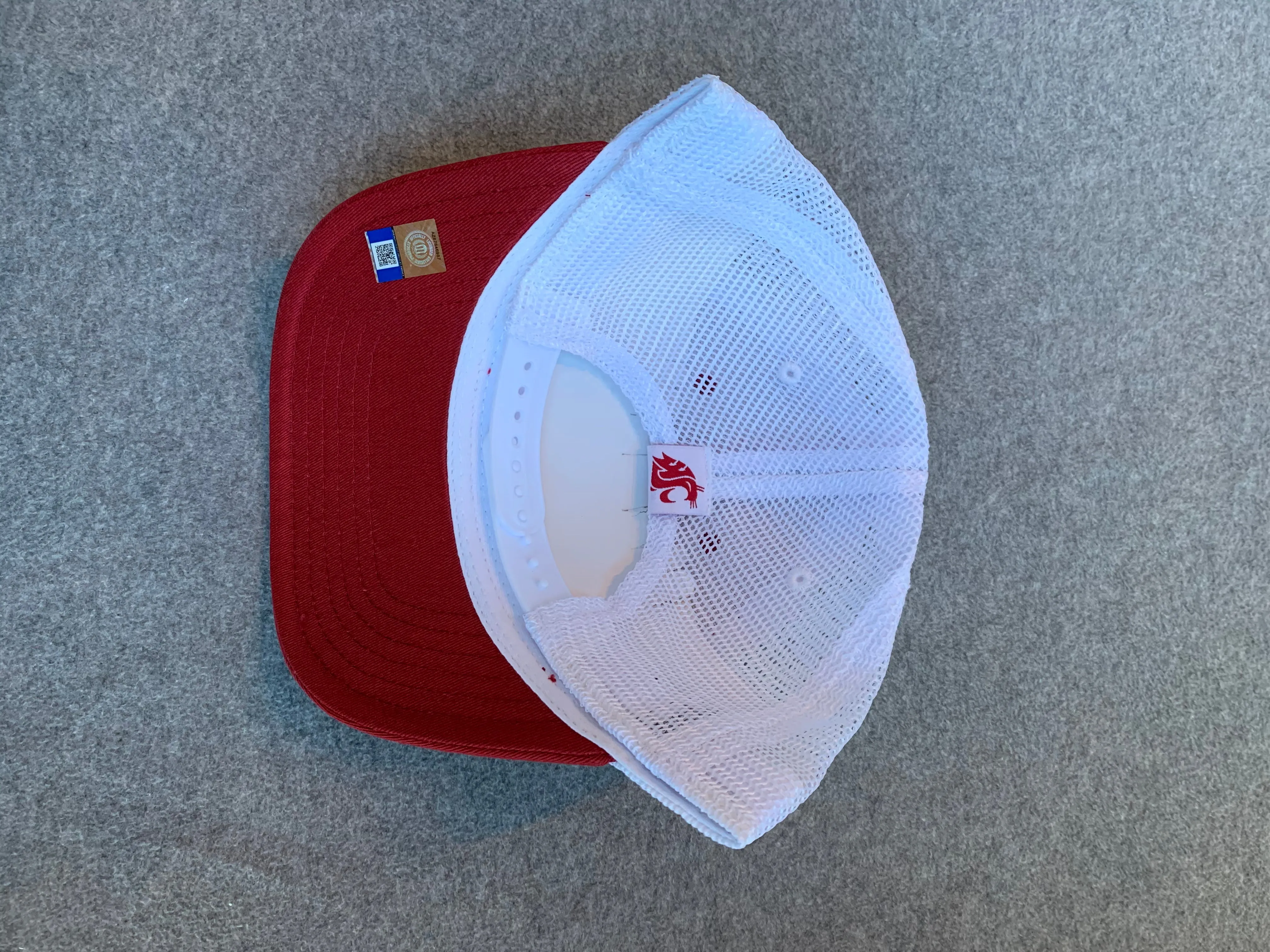 Crimson & White Washington State Adjustable Hat