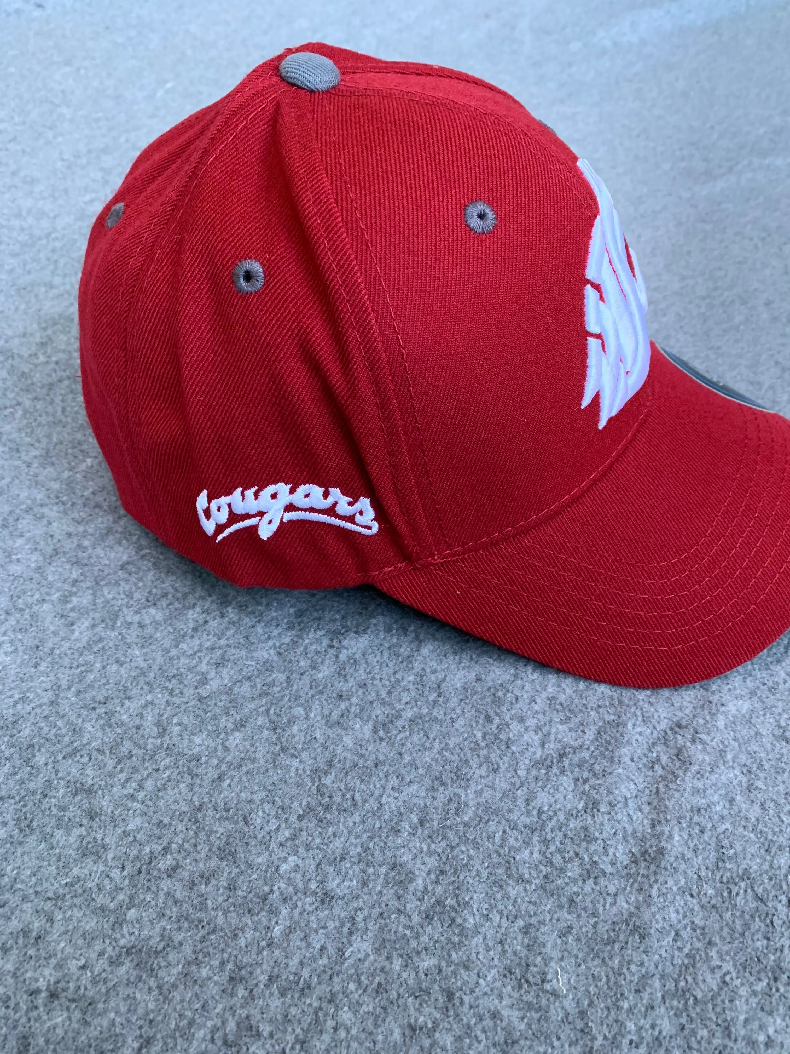 Crimson Triple Threat Washington State Adjustable Hat