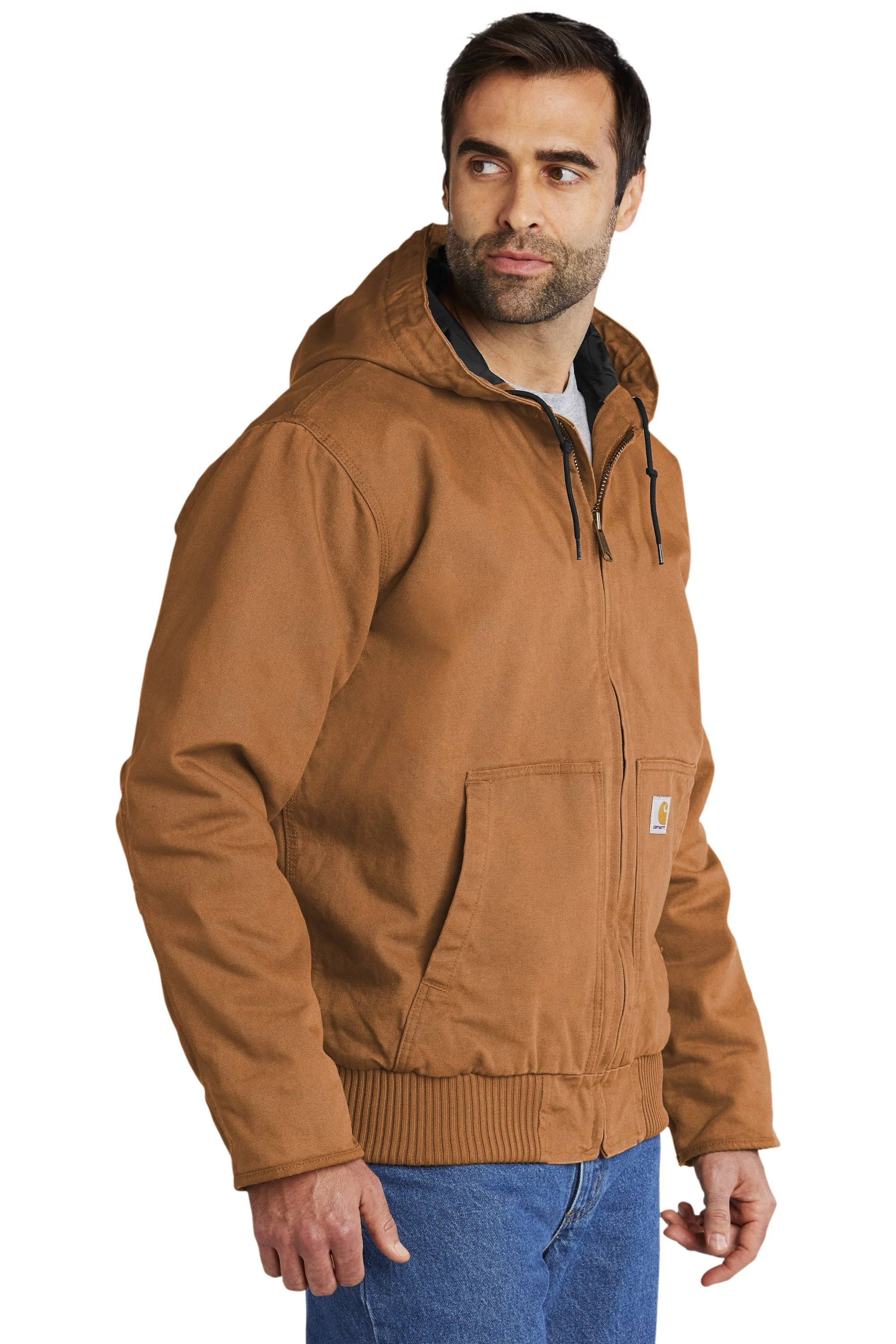 Custom Embroidered Carhartt Washed Duck Active Jacket - Includes 4in x 4in Embroidery - No Setup - Personalize your Carhartt Jacket Today