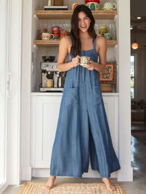 Dakota Tie Overall - Chambray