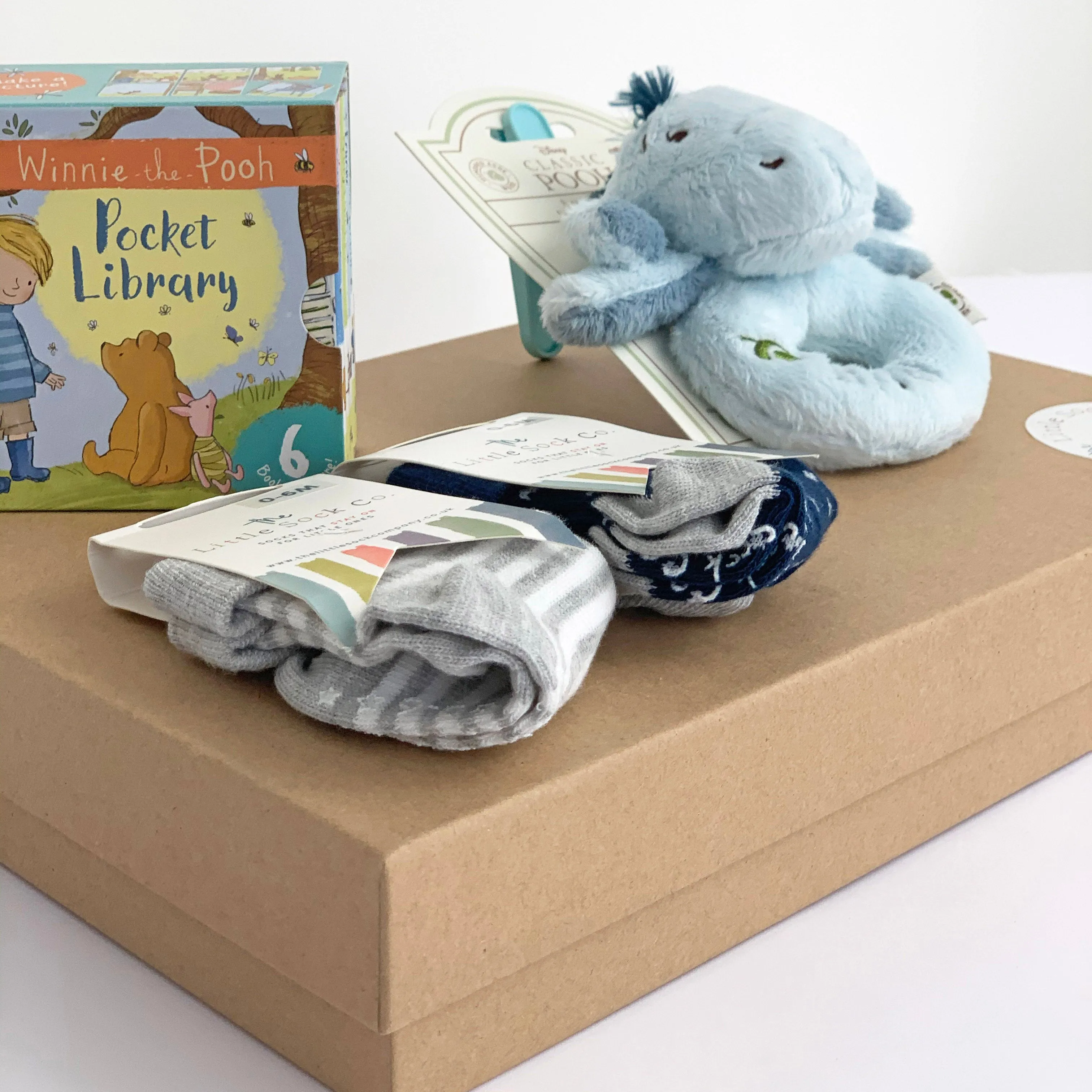 Eeyore Rattle and Book Gift Set - Newborn Baby Gift