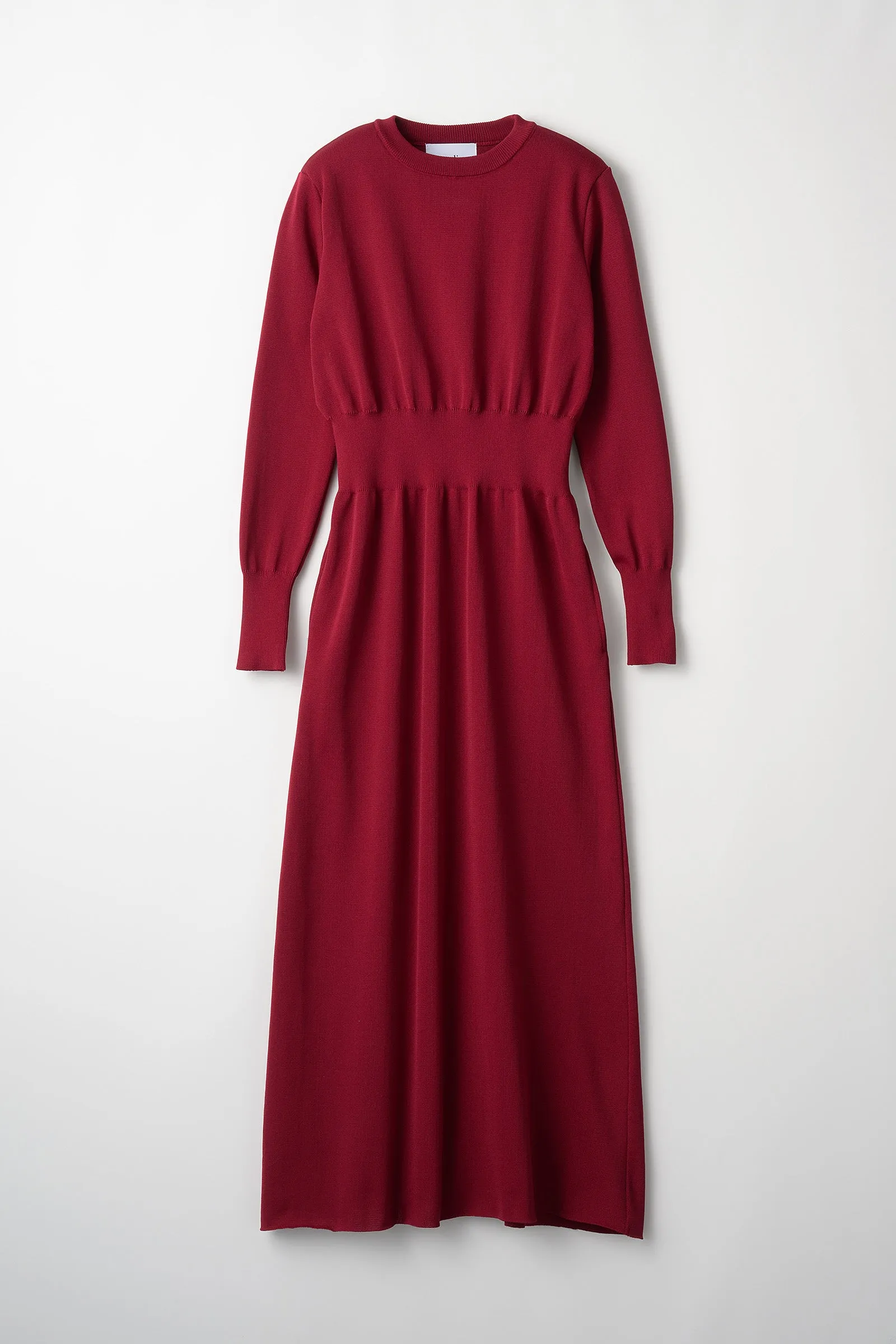 Elastic knit dress (Bordeaux)