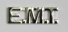 ELC Collar Brass: Cut-Out E.M.T. in Silver Pair