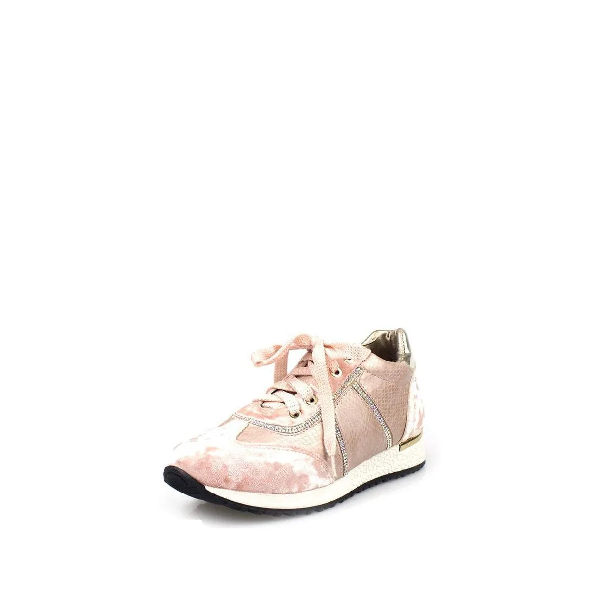 Eloise Suede And Diamante Trim Trainer