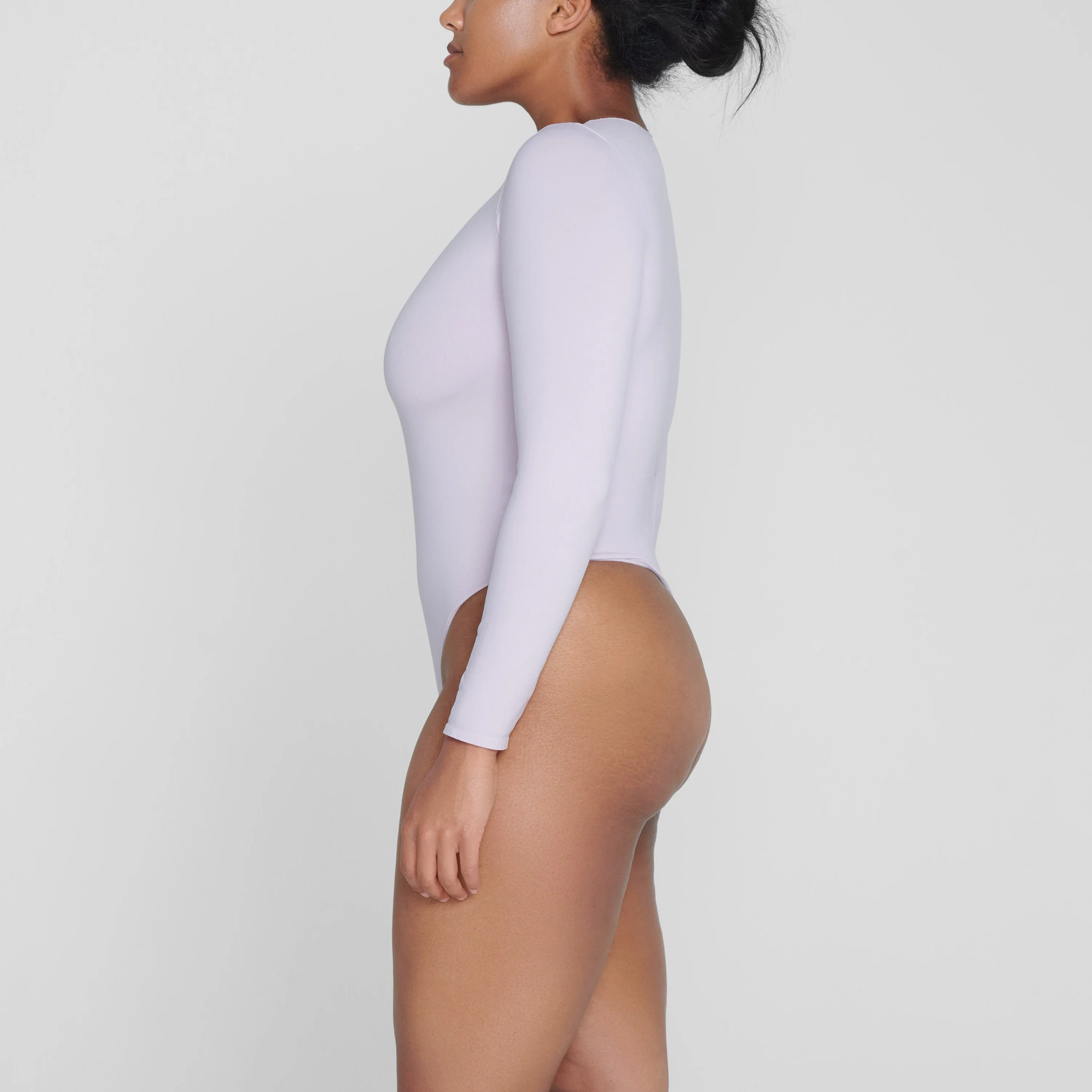 ESSENTIAL CREW NECK LONG SLEEVE BODYSUIT | IRIS MICA