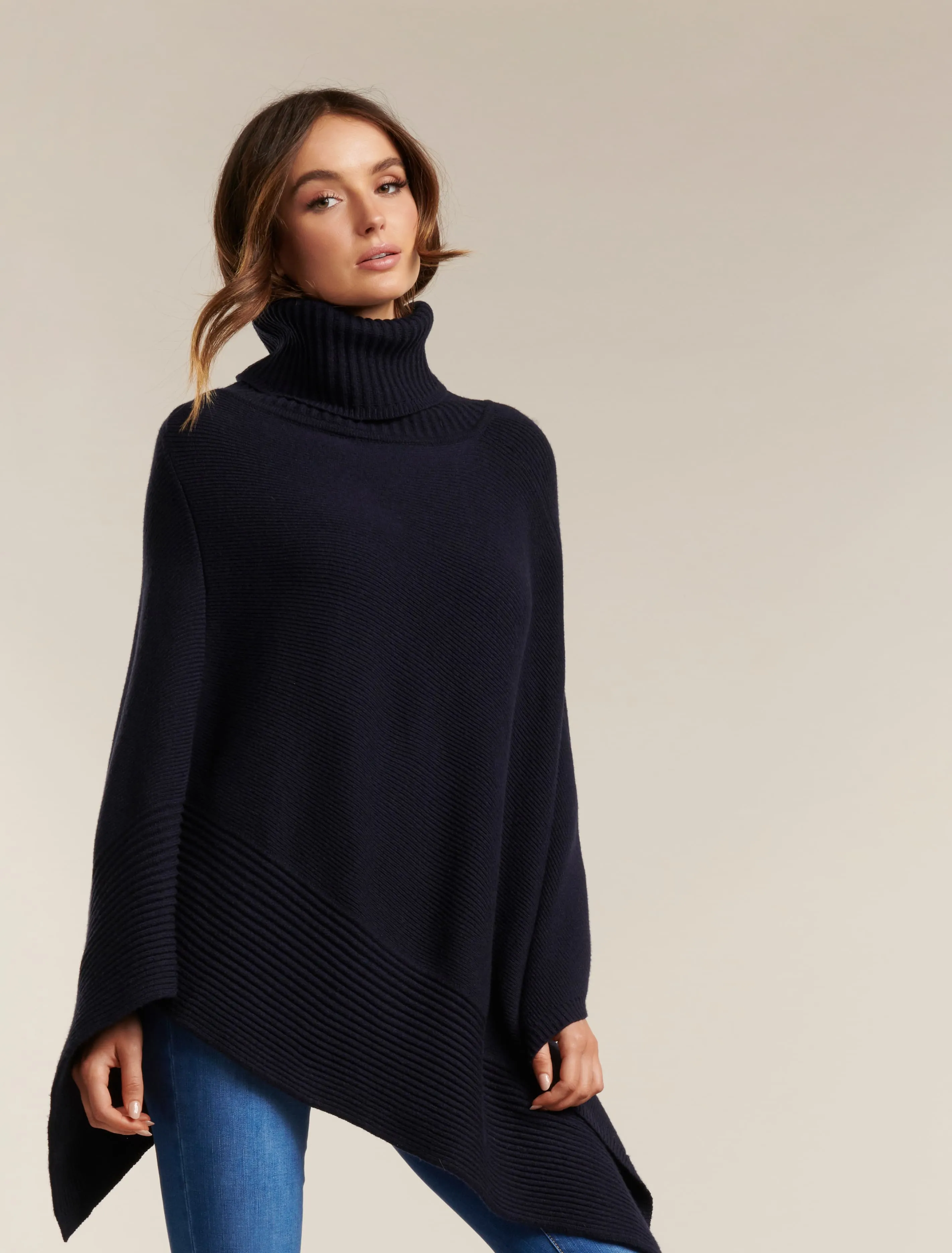 Eve Roll Neck Poncho